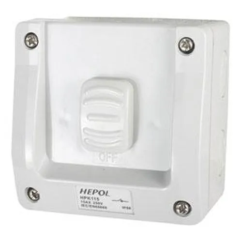 15A Weatherproof 1 Gang Surface Switch Ip66** | Plugs & Sockets - Surface Switches