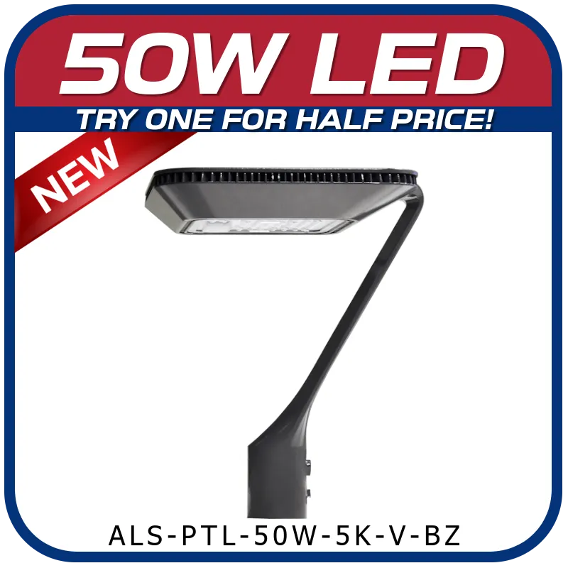 50W LED Post Top Fixture