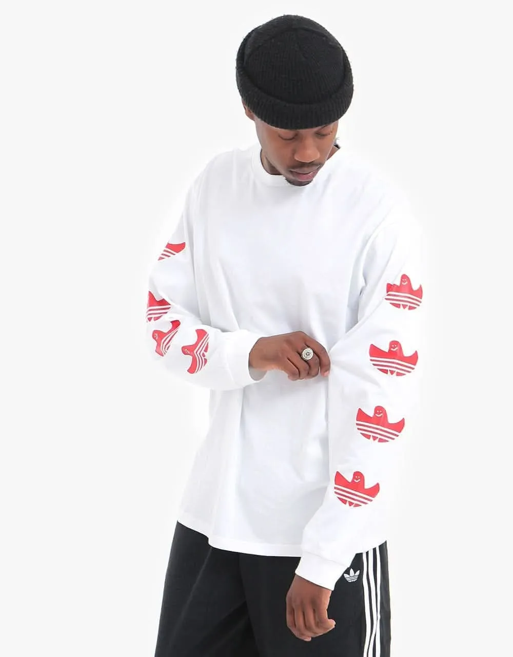 adidas G Shmoo L/S T-Shirt - White