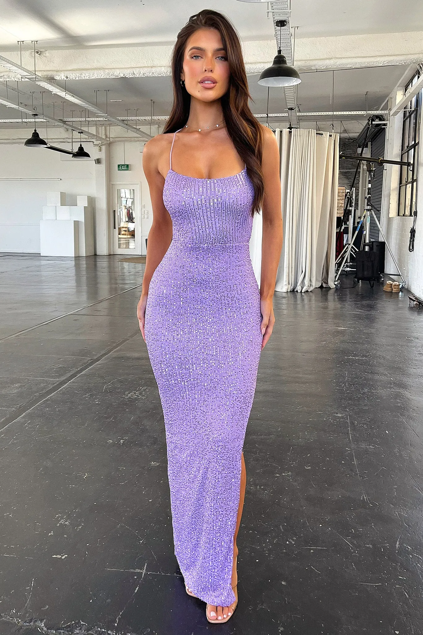 Alina Maxi Dress - Lilac