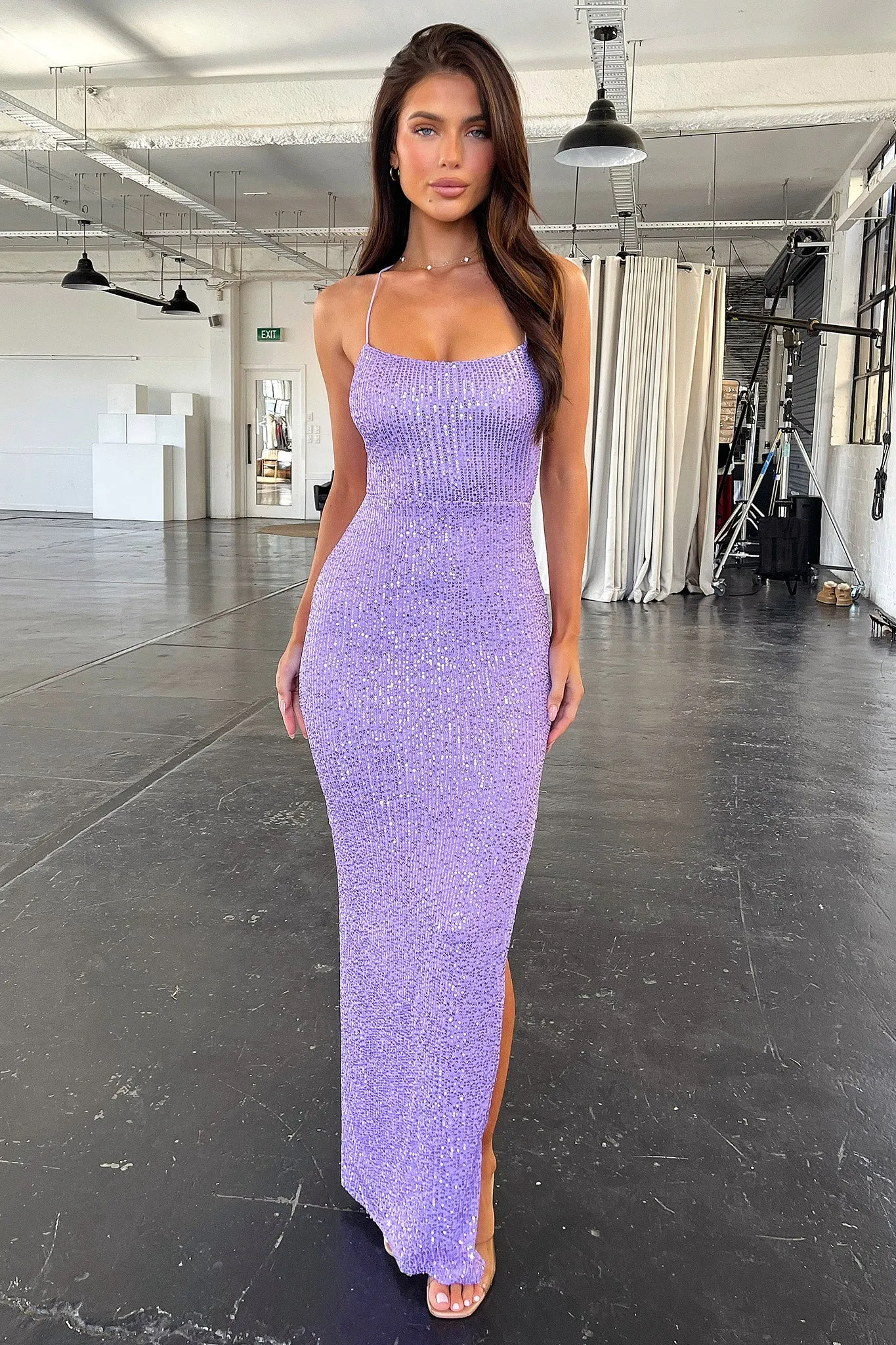 Alina Maxi Dress - Lilac