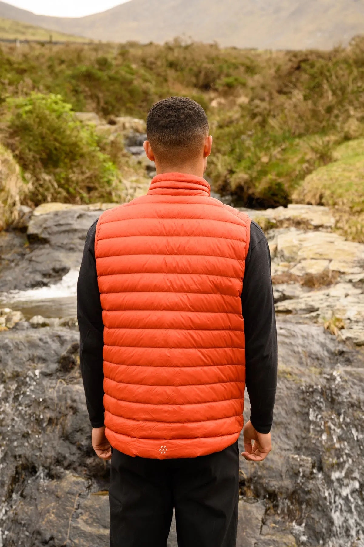 Alpine - Packable Men's Down Gilet - Burnt Orange