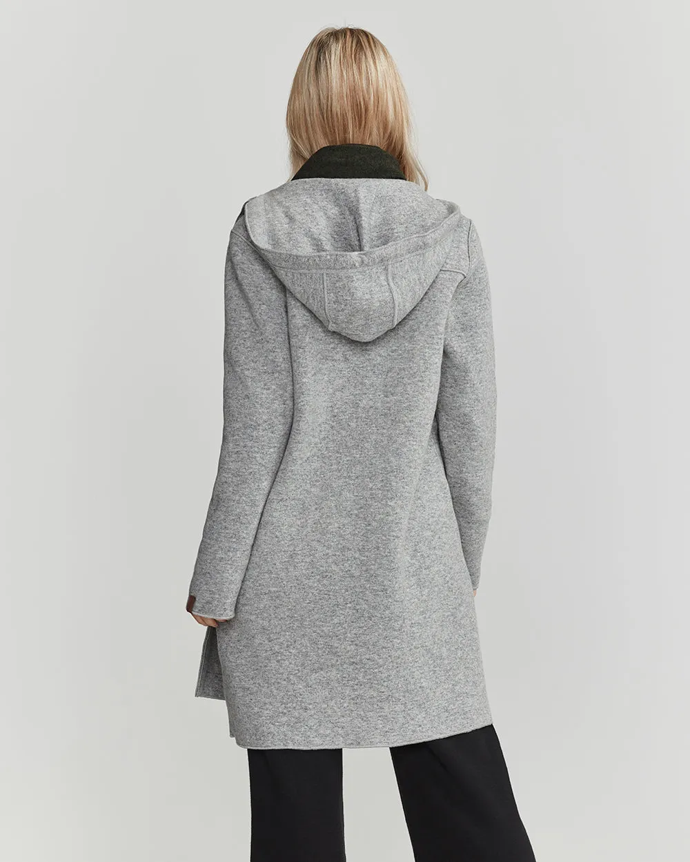 Amber Coat- Grey Melange