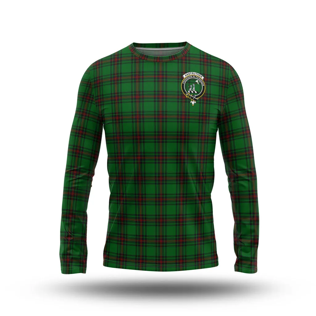 Anstruther Tartan Long Sleeve T-Shirt with Family Crest