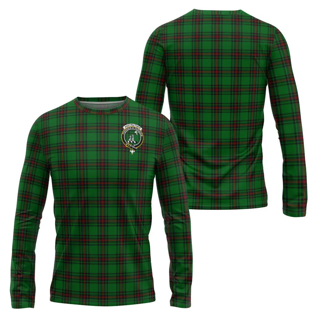 Anstruther Tartan Long Sleeve T-Shirt with Family Crest