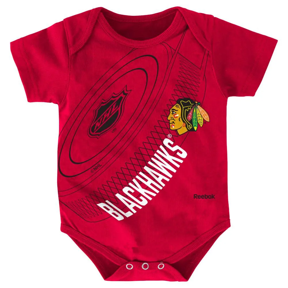 Baby Blackhawks Fan Hockey Bodysuit