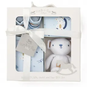 Baby Boys 4 Piece Boxed Gift Set