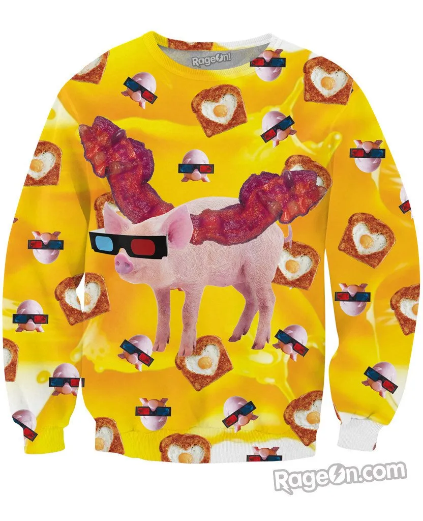 Bacon Wings Crewneck Sweatshirt