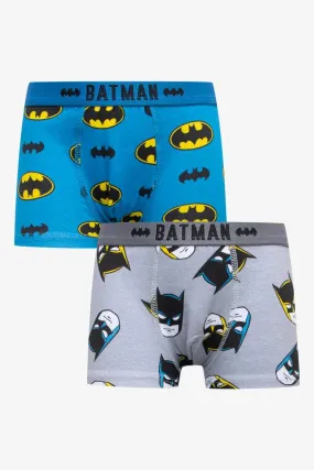 Batman 2 Pack Boxers Blue & Grey