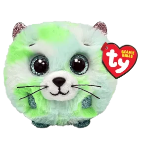 Beanie Babies: Evie Cat Green Ball