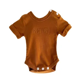 Bencer & Hazelnut Short Sleeve Bodysuit - B&H - Bronze - 00000