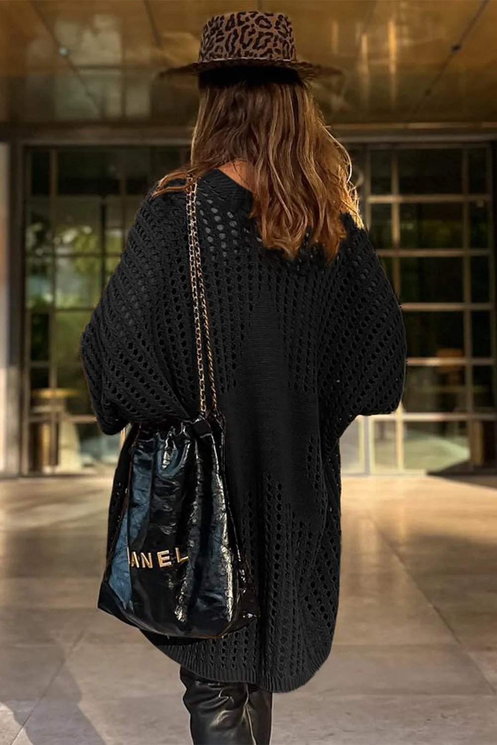 Black Knit Cardigan