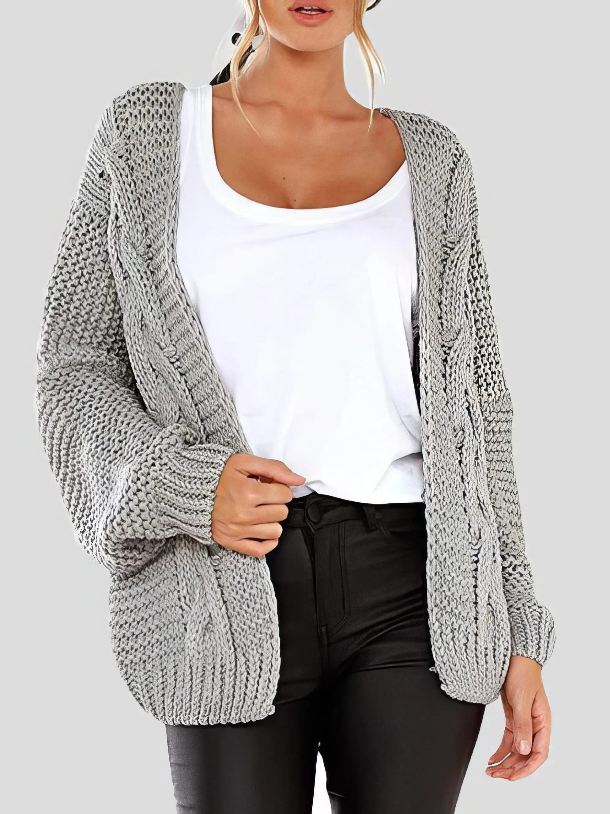 Black Knit Cardigan