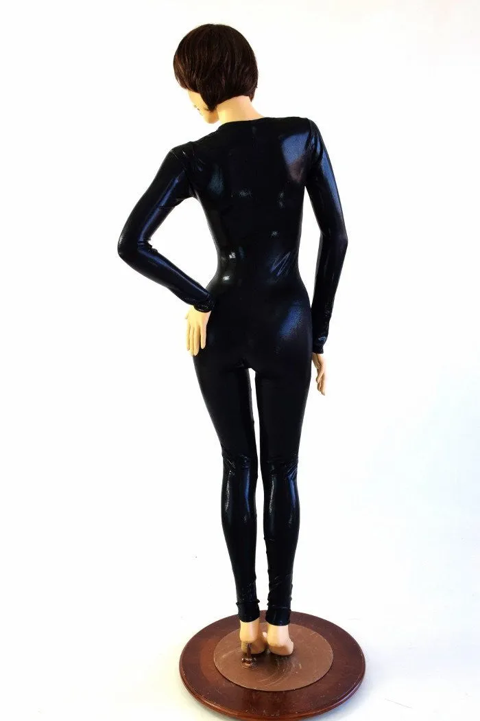 Black Mystique Zipper Catsuit