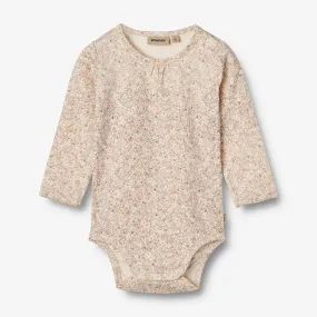 Body L/S Liv | Baby - cream flower meadow