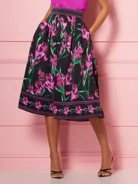 Border-Print Maddie Skirt - Eva Mendes Fiesta Collection