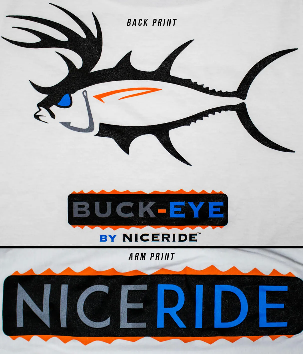 Buck Eye - Black Or White Next Level 100% Cotton Long Sleeve Mens T-Shirt