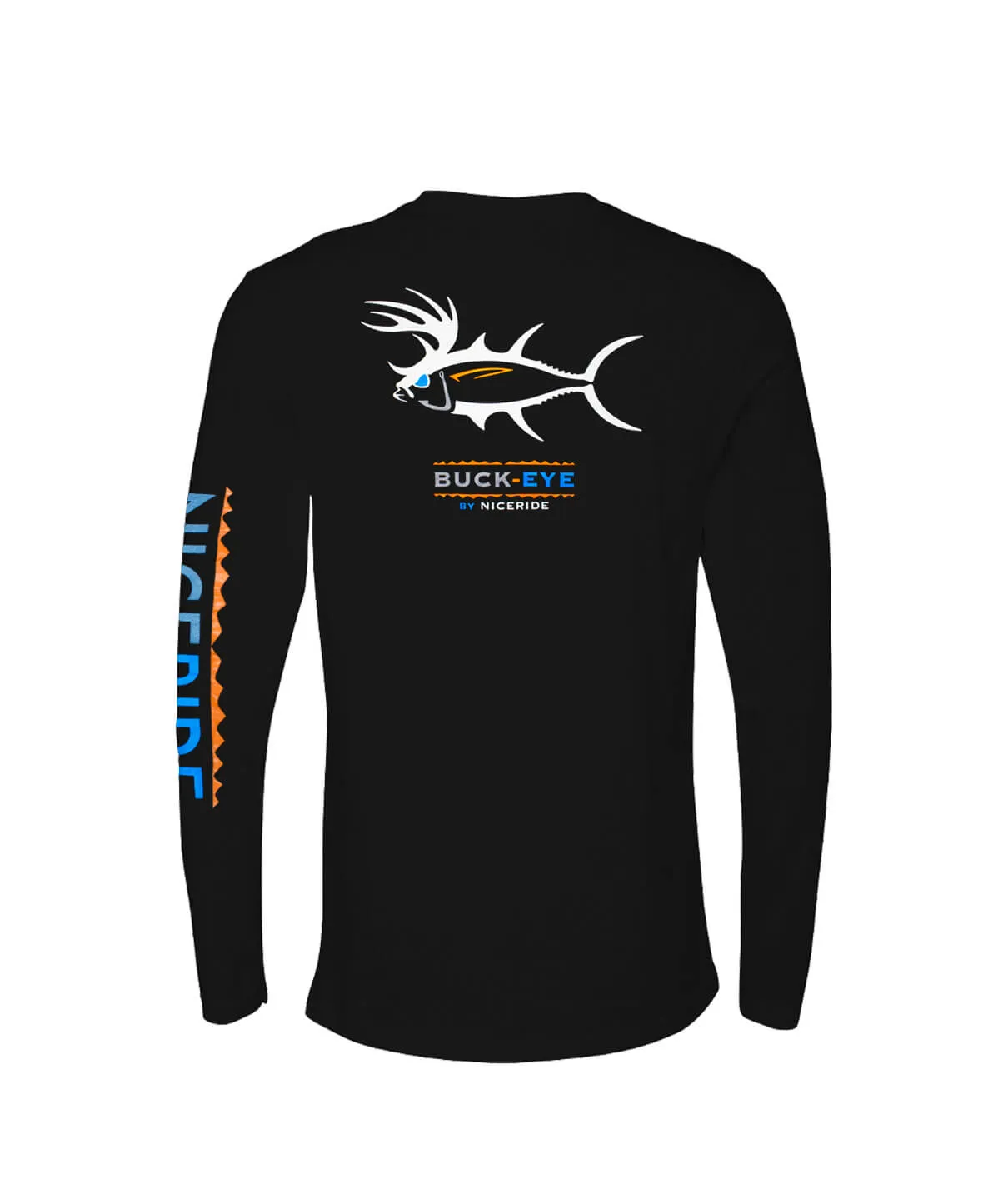 Buck Eye - Black Or White Next Level 100% Cotton Long Sleeve Mens T-Shirt