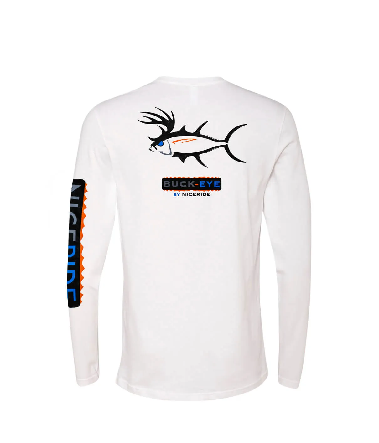 Buck Eye - Black Or White Next Level 100% Cotton Long Sleeve Mens T-Shirt