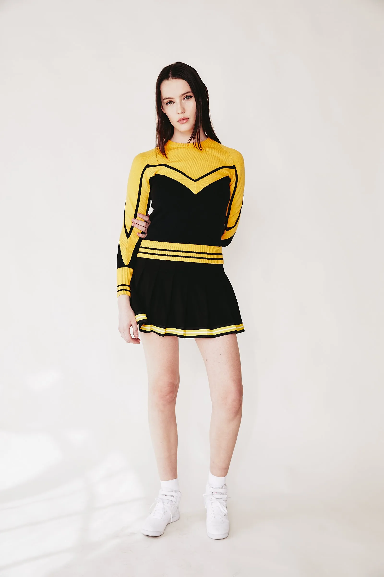 Bumble bee cheerleader Skirt