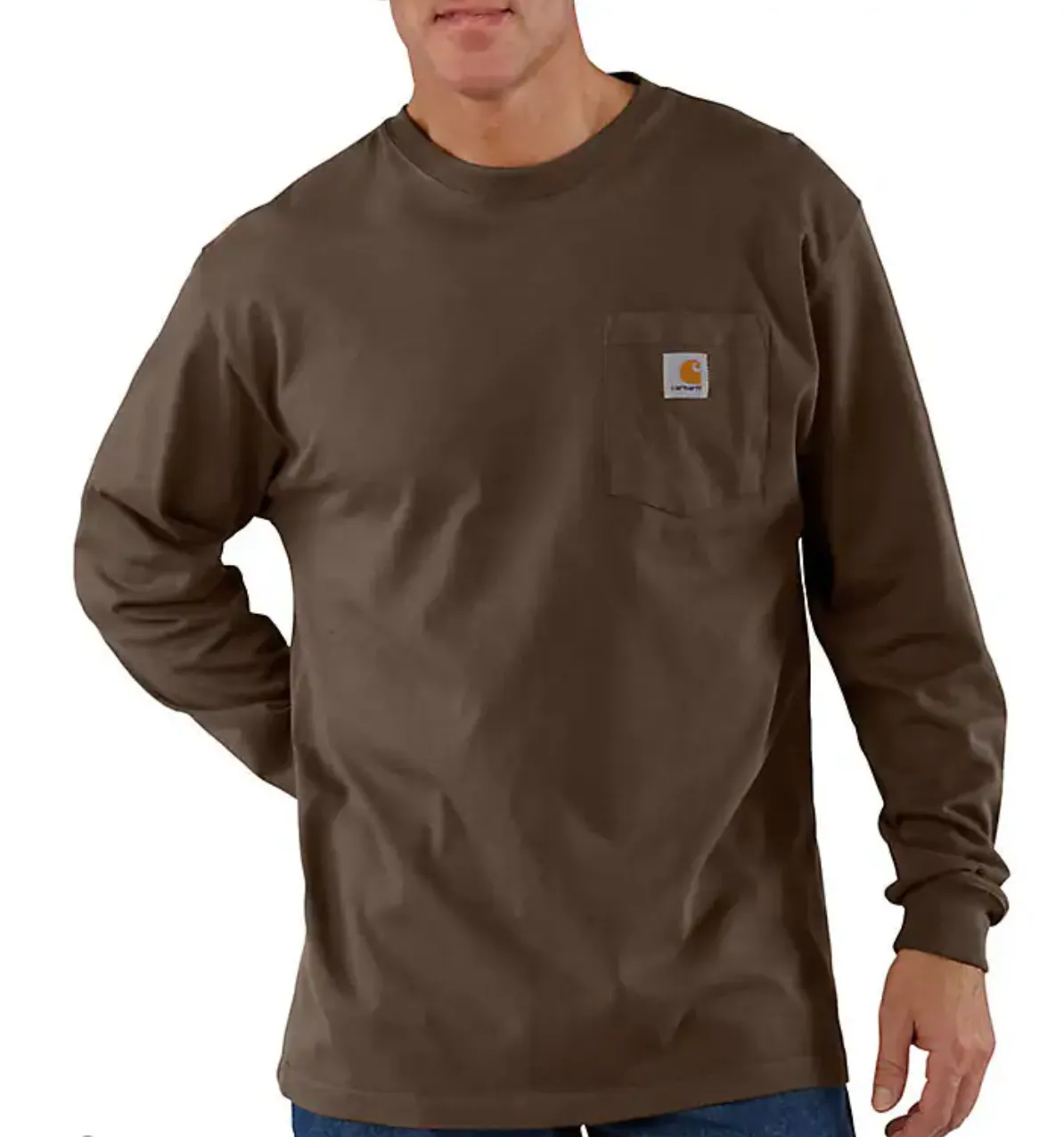 Carhartt K126 Loose Fit Heavyweight Long Sleeve Pocket T-Shirt