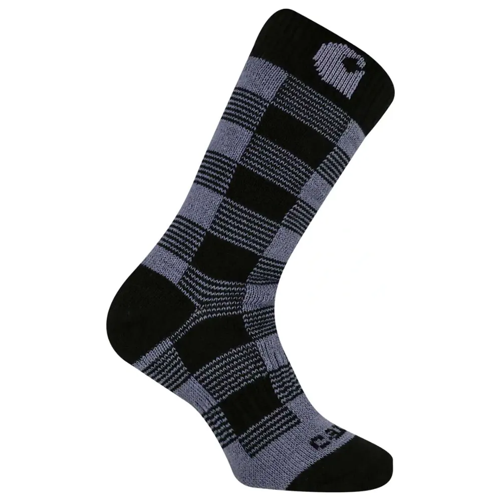 Carhartt WA516 Womens Thermal Plaid Crew Sock