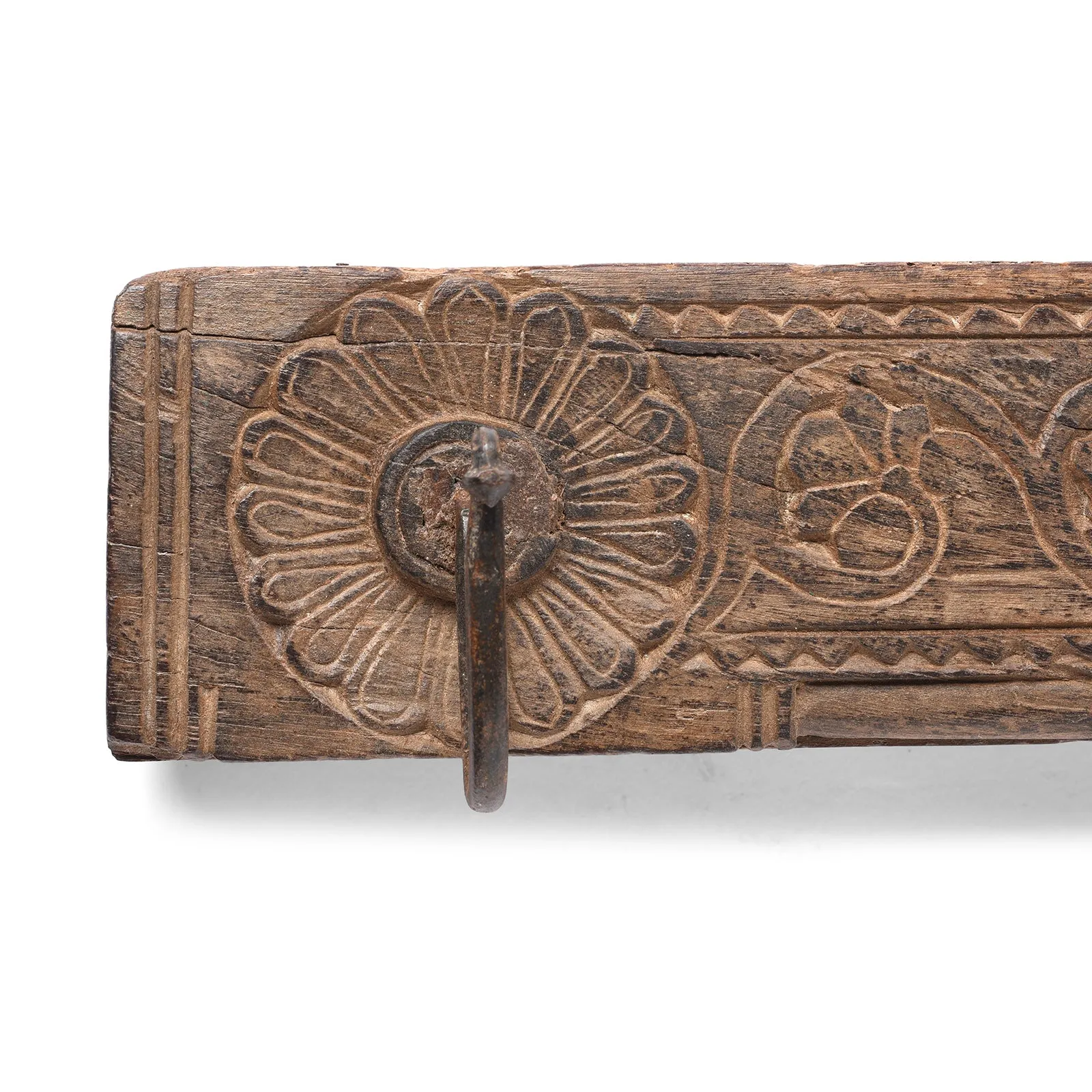 Carved Indian Coat Hook - 19th Century