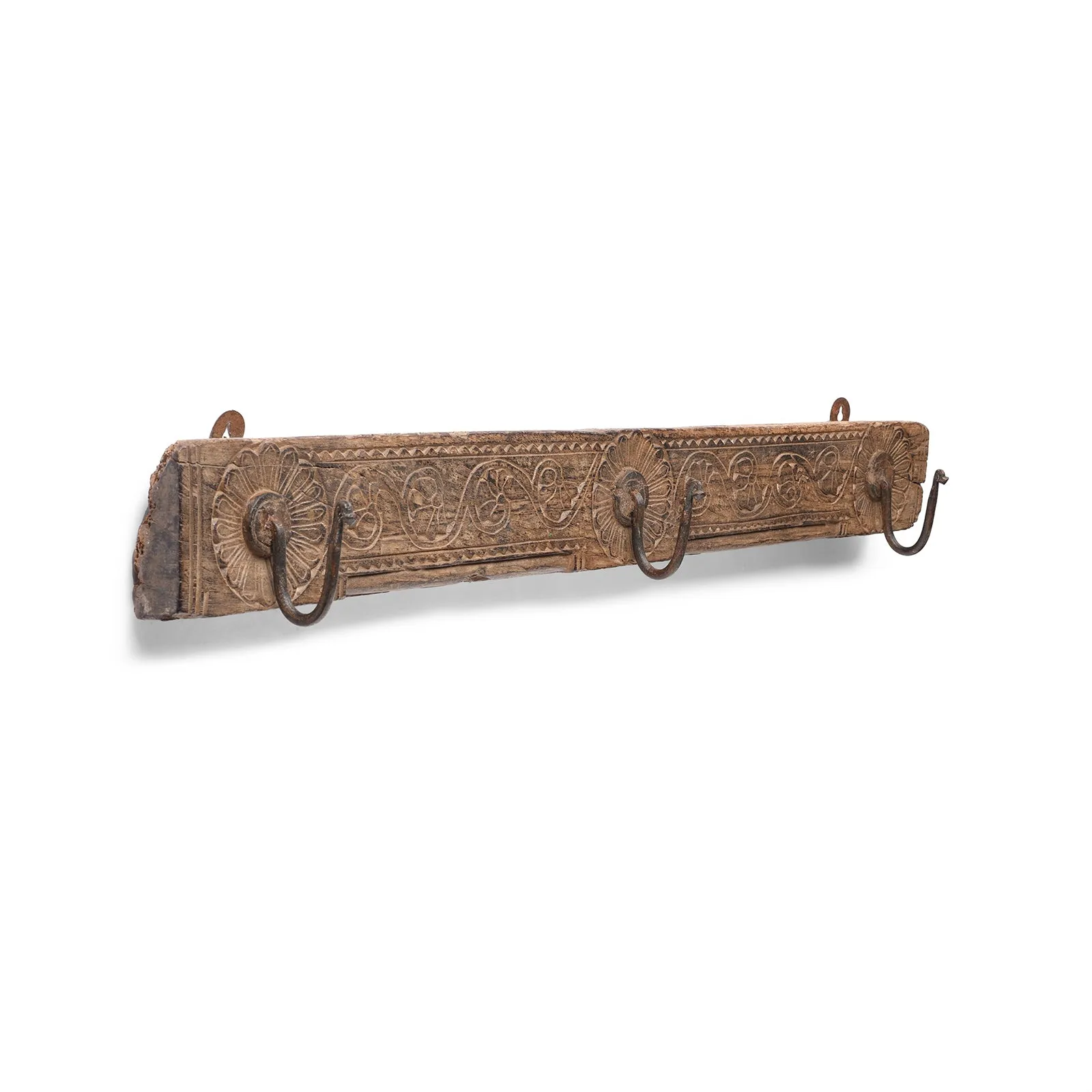 Carved Indian Coat Hook - 19th Century