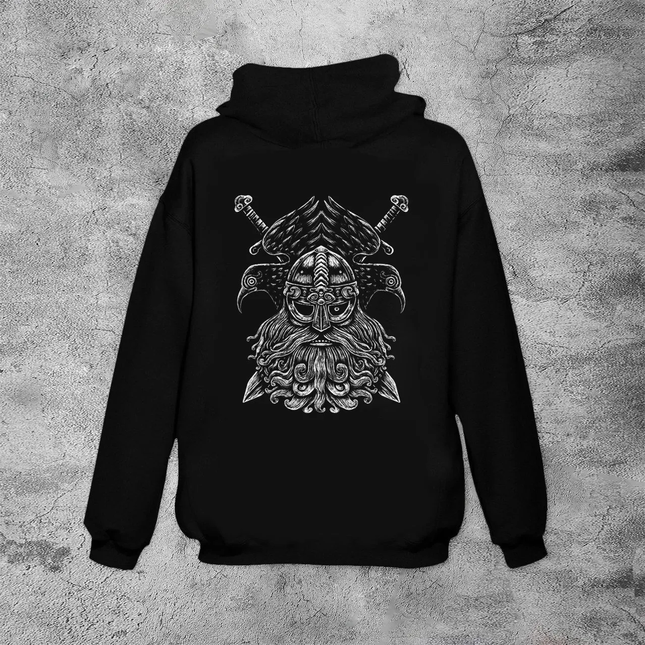 Casual retro line warrior hoodie