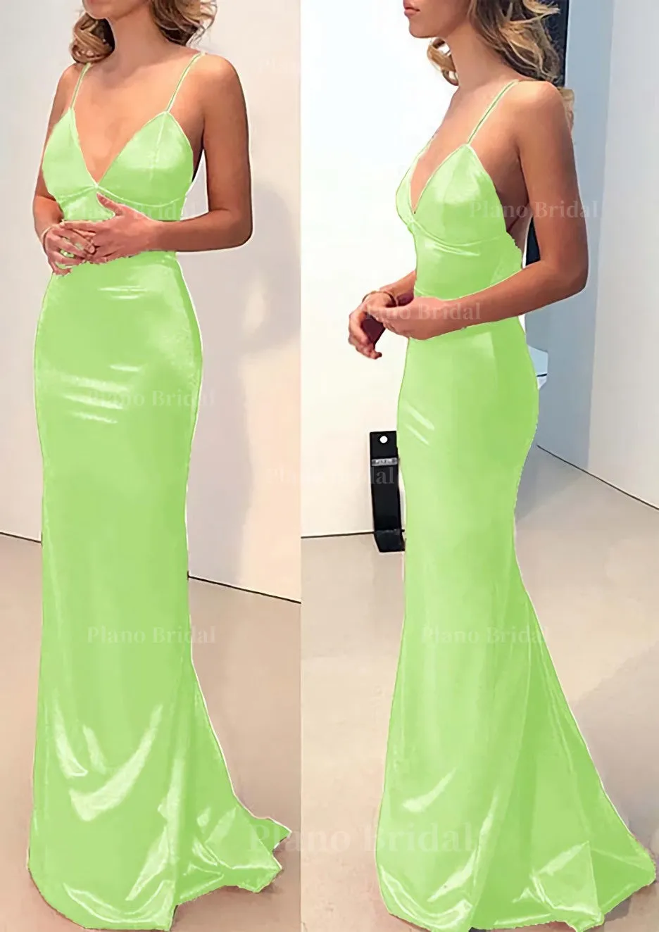 Charmeuse Prom Dress Trumpet/Mermaid Sweep Train Sleeveless