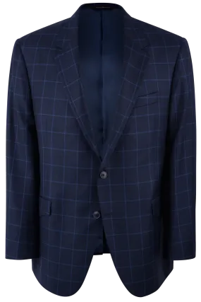 Coppley Blue & Navy Windowpane Sport Coat