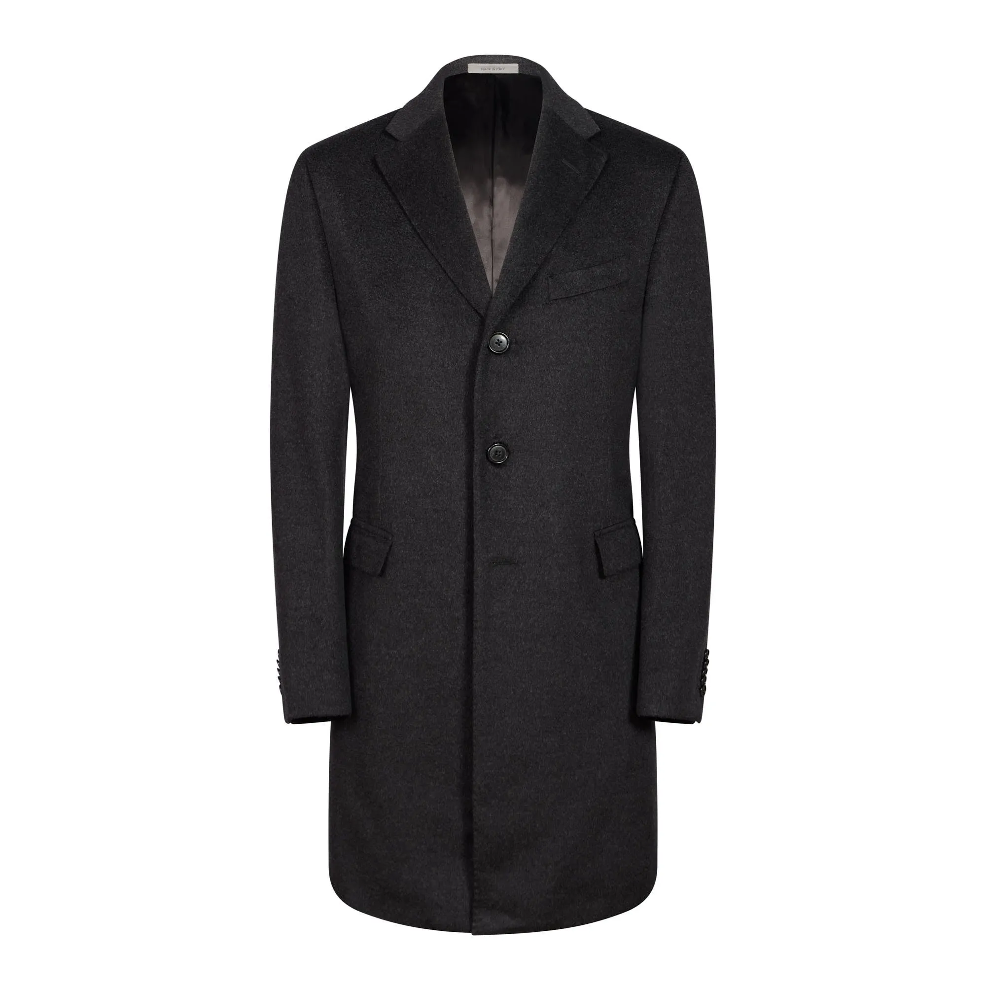 CORNELIANI Wool Top Coat CHARCOAL REG