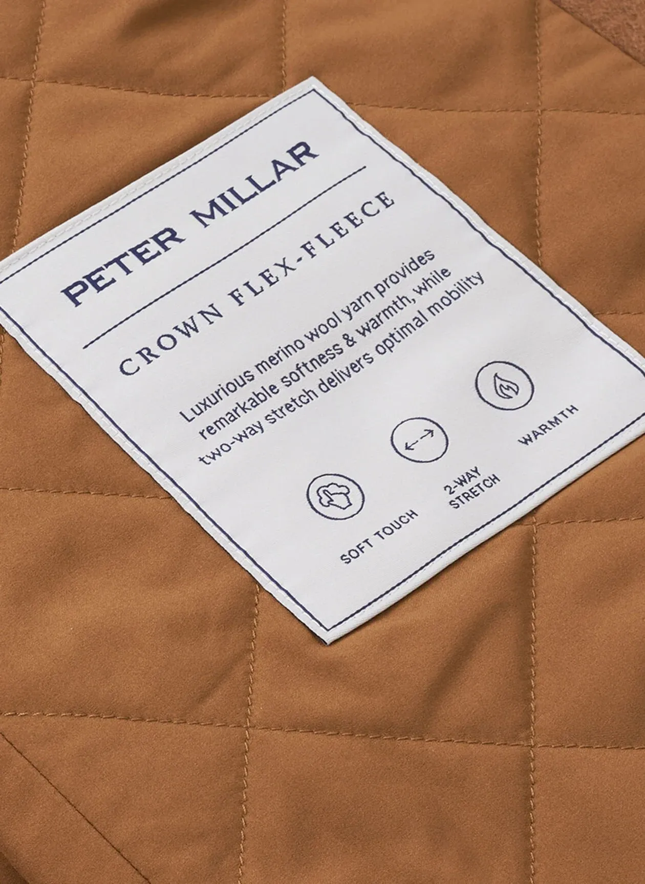 Crown Flex Fleece City Coat in Hazelwood by Peter Millar