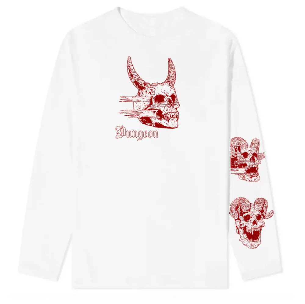 Dungeon Dangerous Meeting Long Sleeve - White