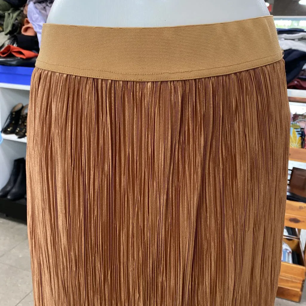 Dynamite pleated midi skirt S