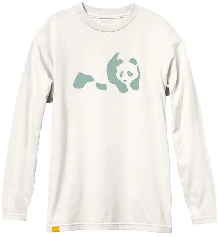 enjoi Staple Panda Custom Dye LS Tee, Bone White