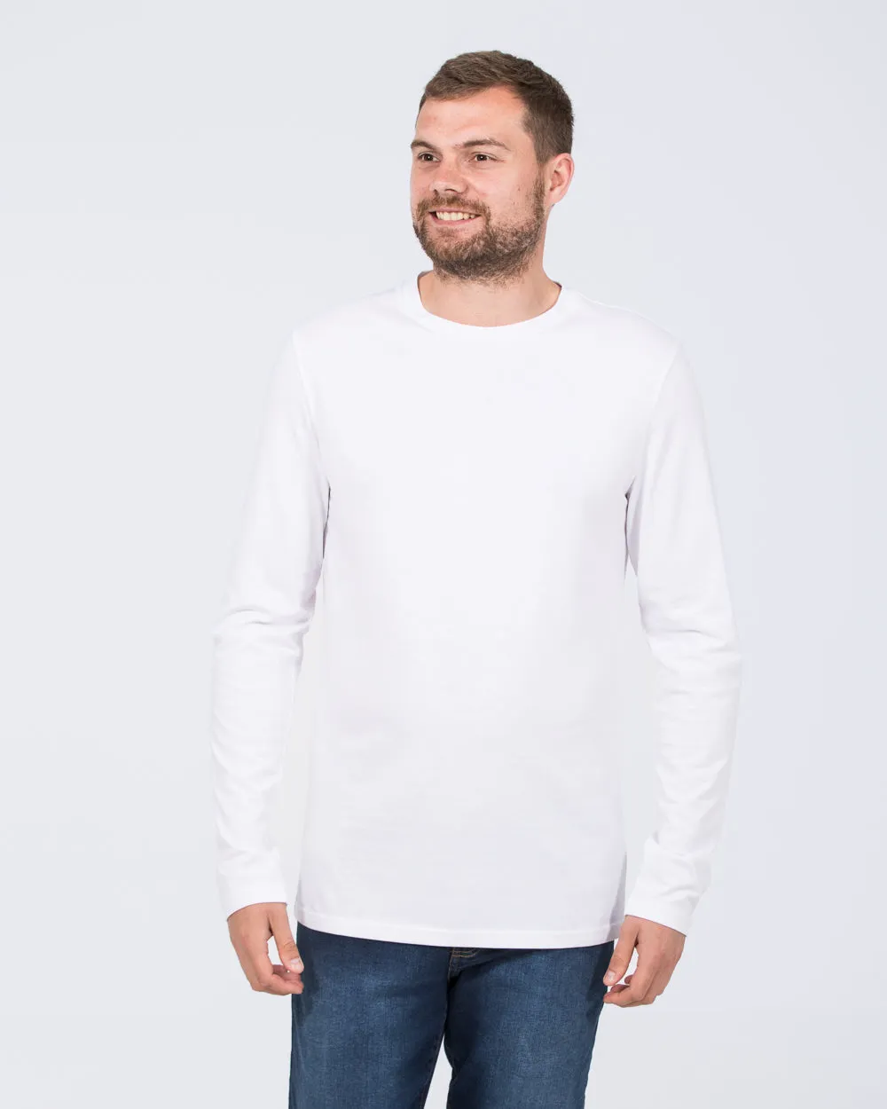 Essentalls Long Sleeve Tall T-Shirt (white)