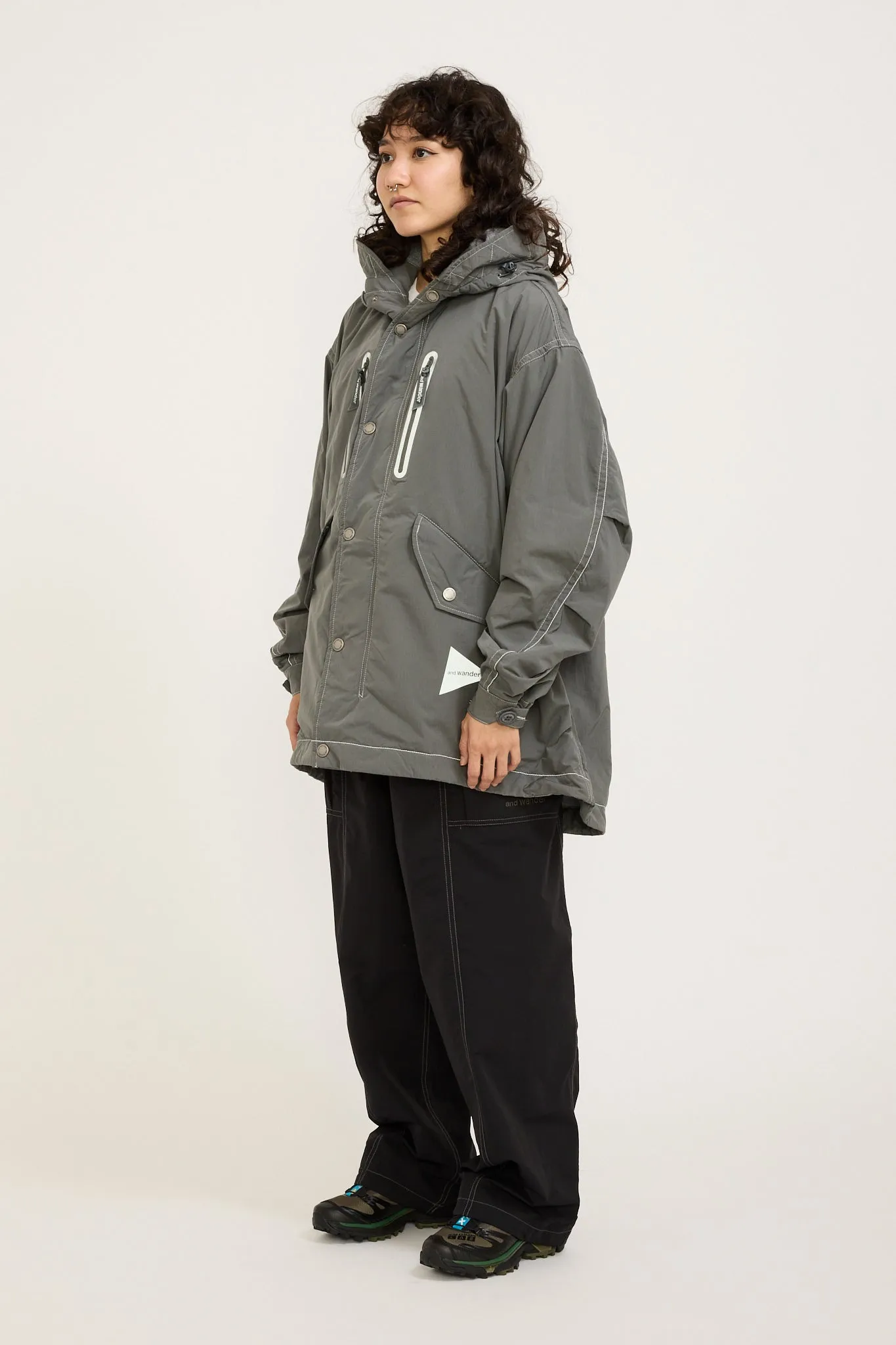 Fishtail Octa Coat Grey Womens