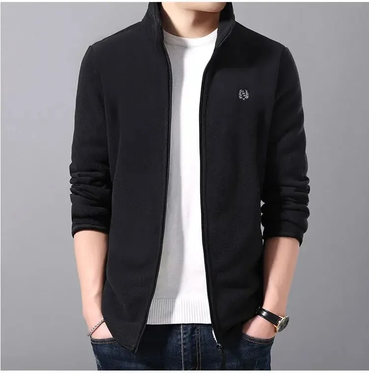 Fleece Coat men's polar fleece jacket double-sided thickened sweatshirt cardigan S1724310