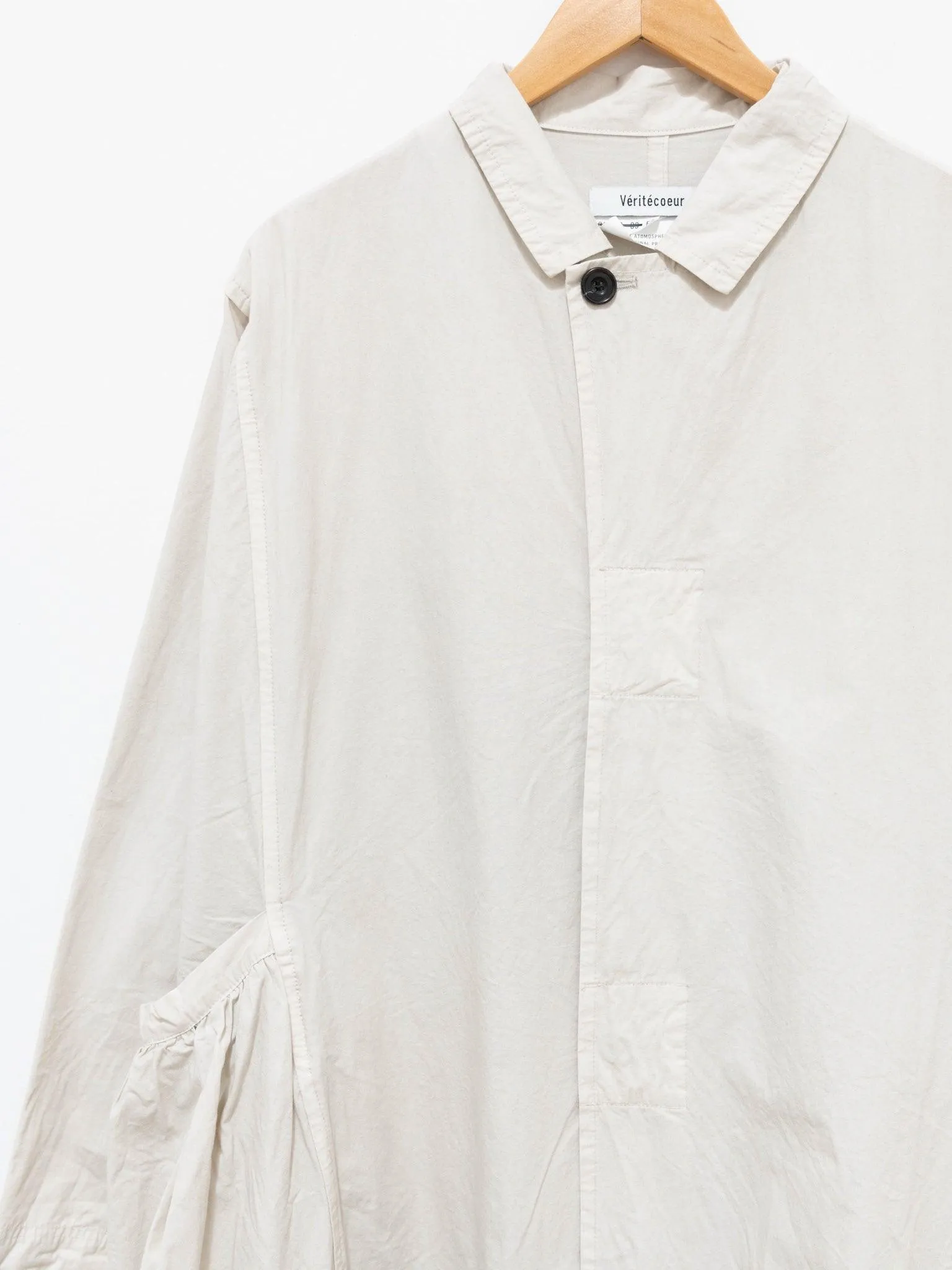 Gather Pocket Coat - Greige