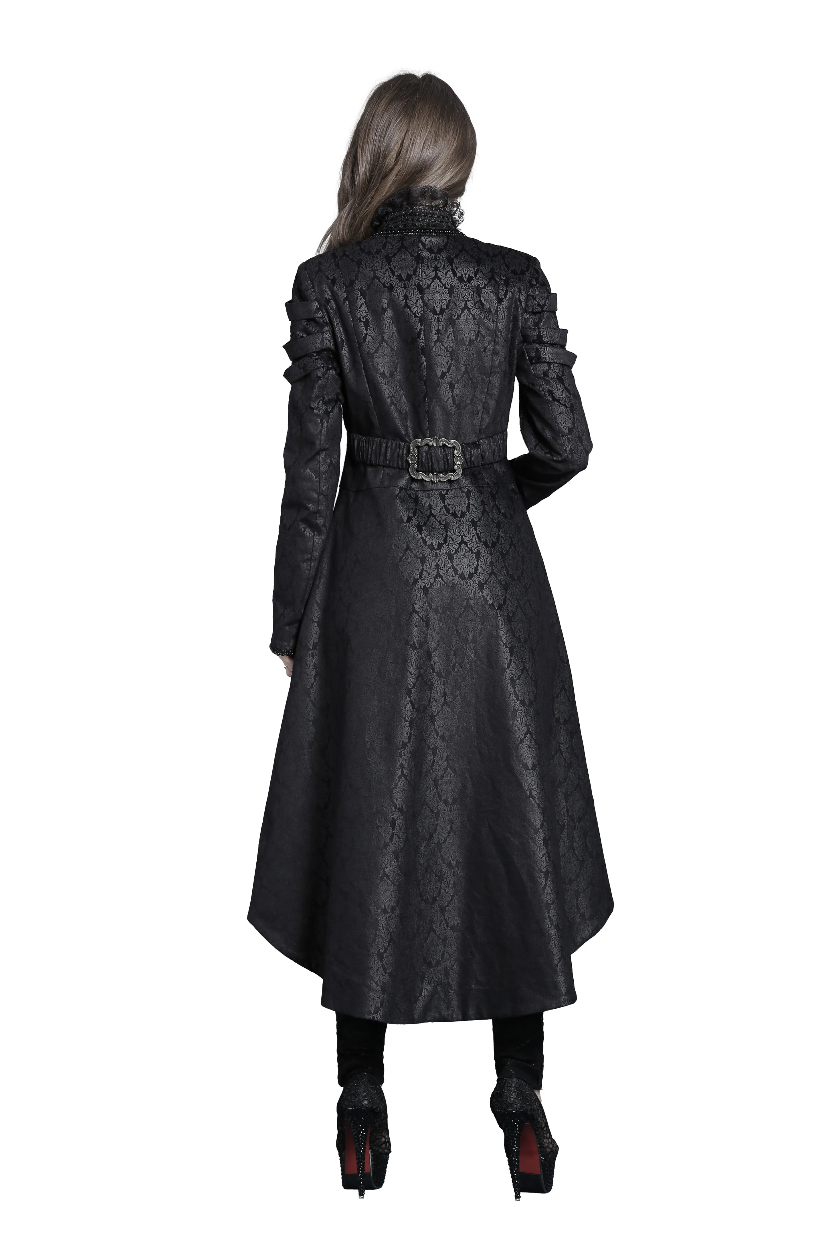 Gothic floor-length cocktail gown jacket coat JW091