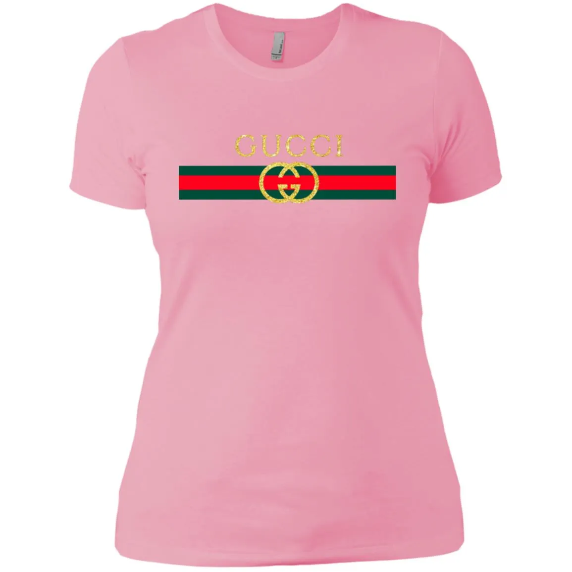 Gucci Logo Vintage Inspired Trend Women Cotton T-Shirt