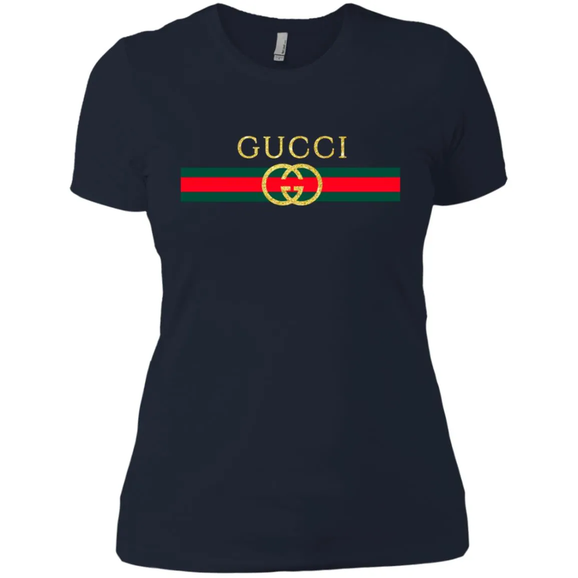 Gucci Logo Vintage Inspired Trend Women Cotton T-Shirt