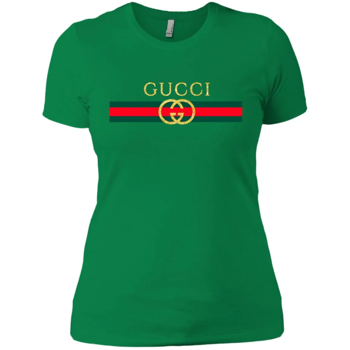 Gucci Logo Vintage Inspired Trend Women Cotton T-Shirt