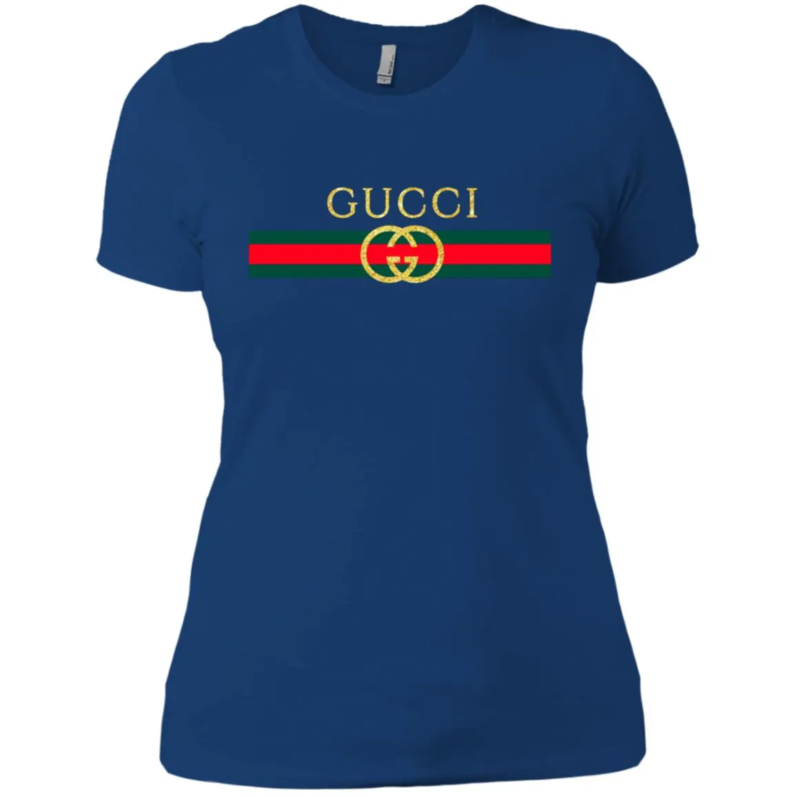 Gucci Logo Vintage Inspired Trend Women Cotton T-Shirt