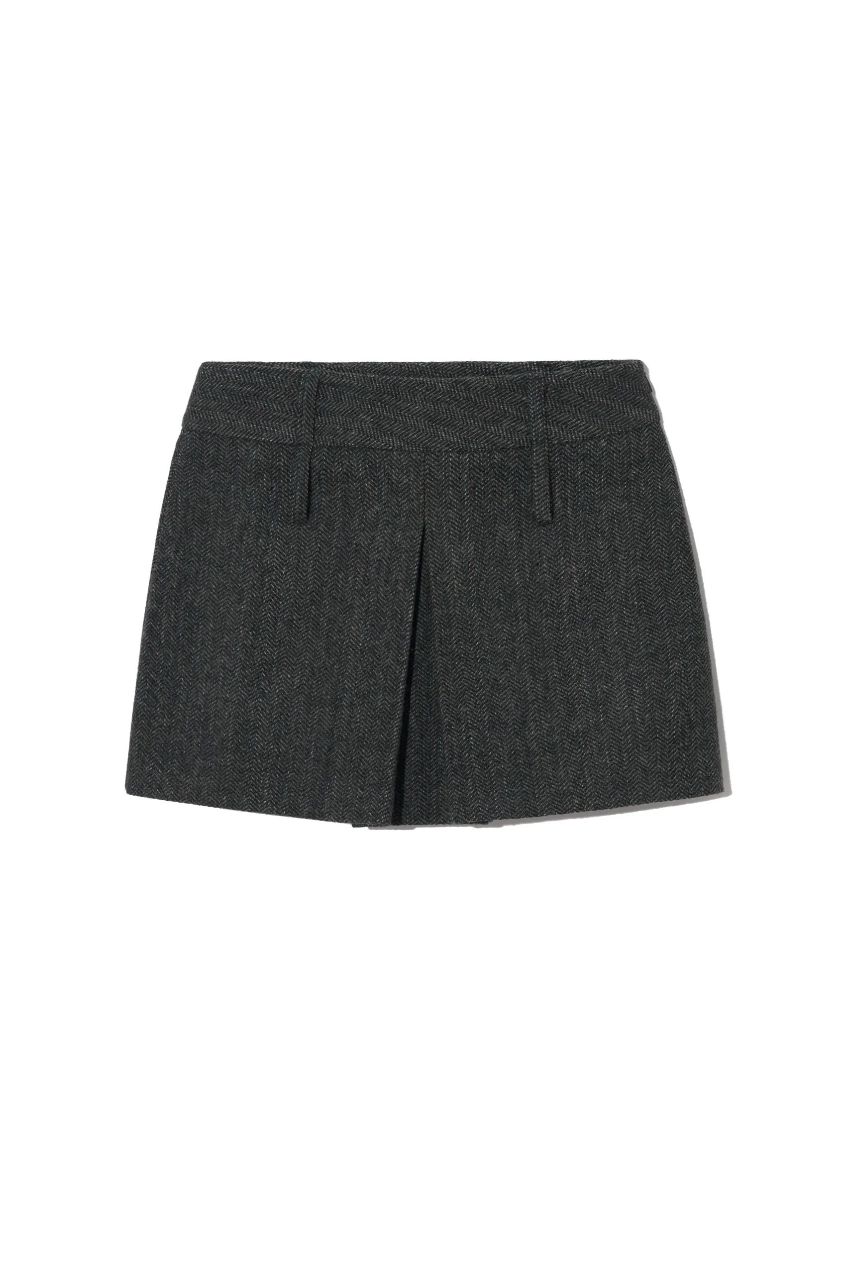 Herringbone Mini Skirt