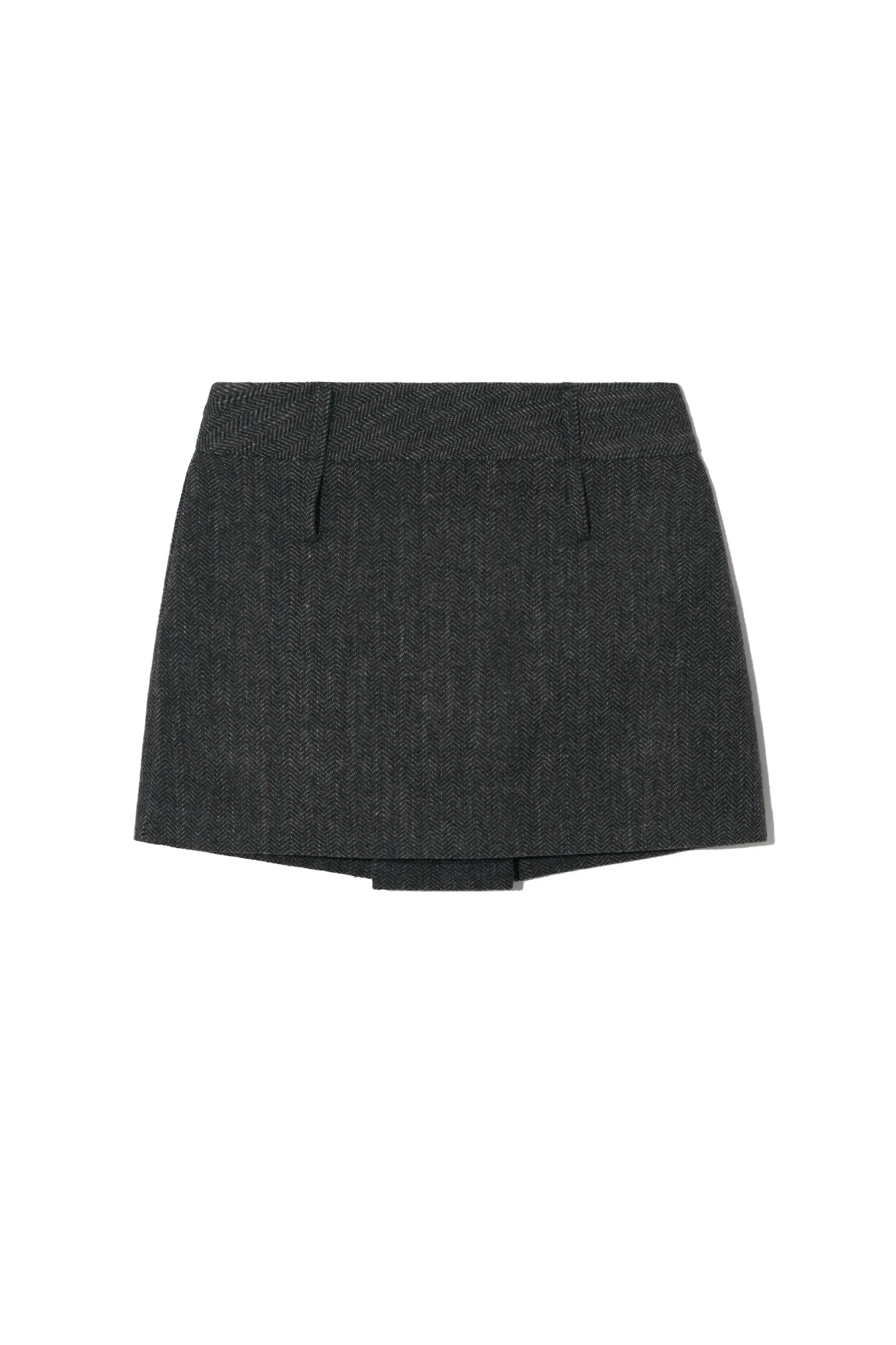 Herringbone Mini Skirt