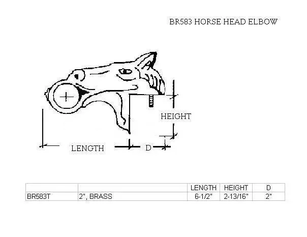 Horse Head Elbow Bracket