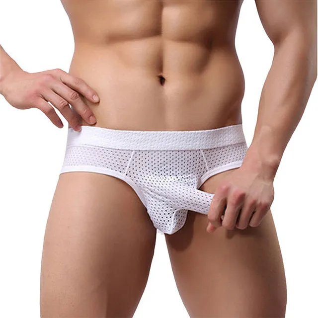 Hot Men'S Sexy Underwear U Convex Design Smooth Long Bulge Pouch Shorts Briefs Clothes