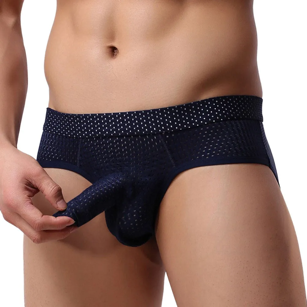 Hot Men'S Sexy Underwear U Convex Design Smooth Long Bulge Pouch Shorts Briefs Clothes